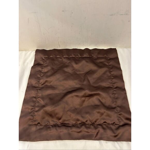 Swaddle Designs Brown Cream silky blanket 13"x13.5" - Picture 5 of 5